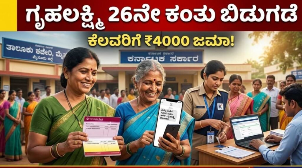 Gruhalakshmi 26th Installment Update ಗೃಹಲಕ್ಷ್ಮಿ 26ನೇ ಕಂತಿನ ₹2000